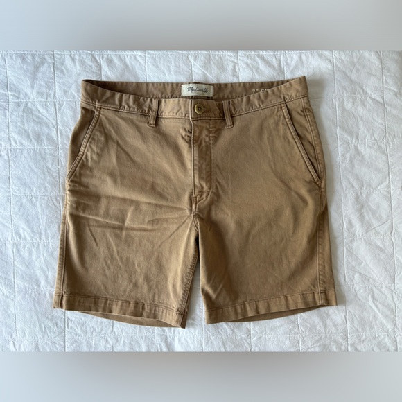 Madewell Men’s 7” Chino Short, Tan, 32” Waist - Picture 4 of 12